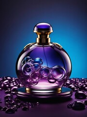 Obraz na płótnie Canvas Parfum de luxe, Flacon élégant, Vaporisateur haut de gamme, Fragrance exquise, publicité, concept, artwork