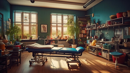 Room for physiotherapy - obrazy, fototapety, plakaty