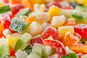 Close Up of Fresh Fruit Salad