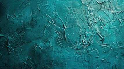 Textured teal paint strokes on canvas