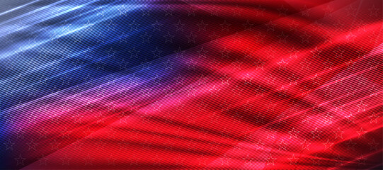 Abstract background of the flag of the United States of America. USA flag background for your design. Vector illustration