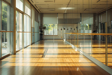Modern Dance Studio Atmosphere- A Warm, Inviting Space for Dancers of All Disciplines