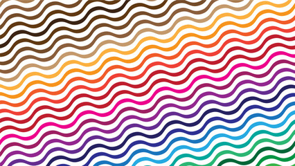 Colorful wave abstract pattern background design template