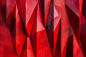 red abstract background, Immerse yourself in the mesmerizing allure of this image featuring crimson geometry against an abstract background adorned by striking red geometric stripes