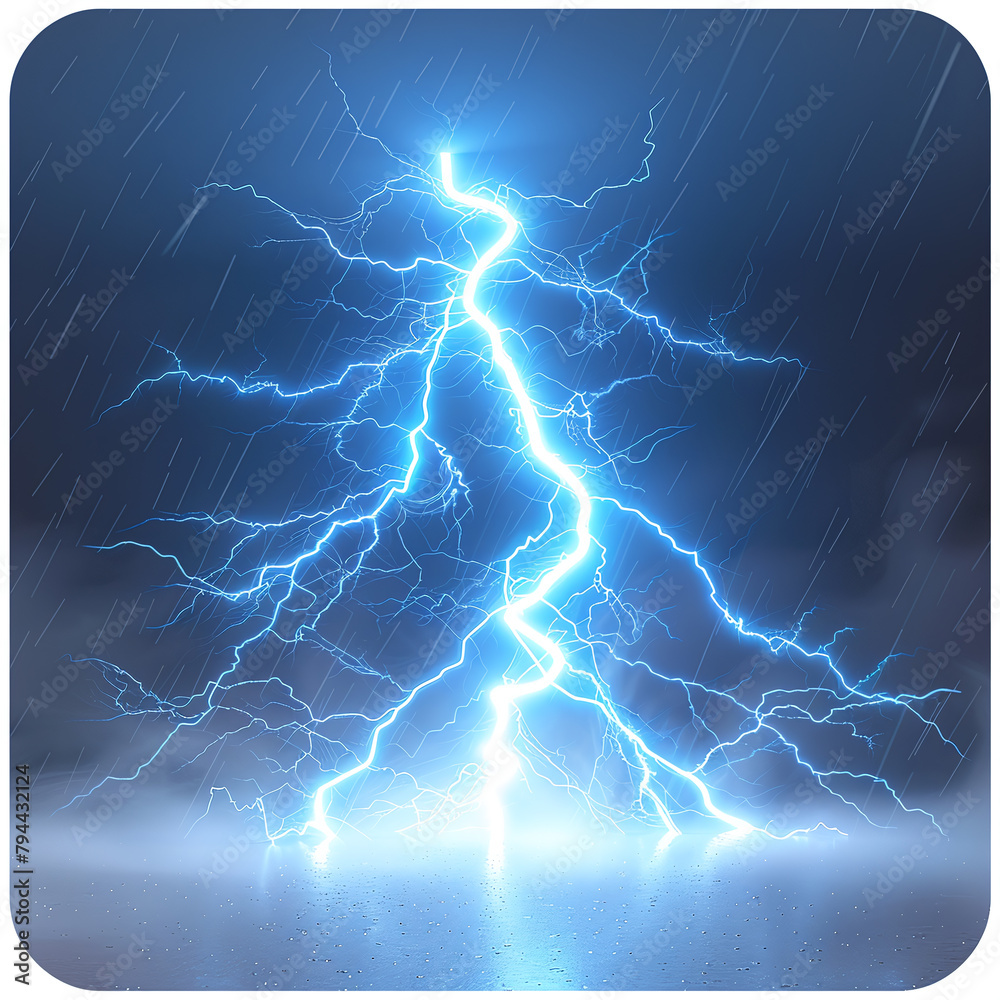 Wall mural lightning bolt illustration