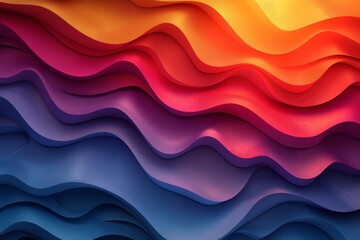 Obraz premium Abstract trendy background, rainbow colors, gradient smooth curves and soft edges.