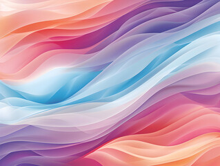 Fototapeta premium A colorful wave pattern with a blue and pink stripe. The colors are vibrant and the pattern is flowing