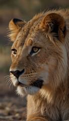 Fototapeta premium Lion close-up