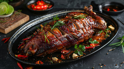 The Famous Thai Menu Spicy roast duck