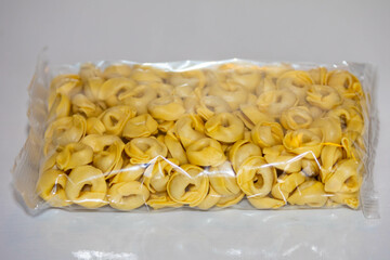 Tortellini or capeletti, isolated, in selective focus and fine details