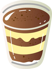 Chocolate cream pudding dessert food