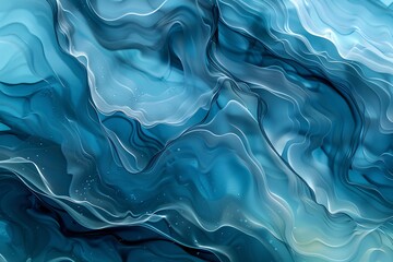 Immerse yourself in a world of abstract water textures, where rippling patterns create a hypnotic display of movement and light - obrazy, fototapety, plakaty