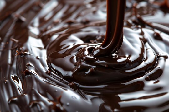 Delve into the tantalizing world of liquid chocolate, where swirling eddies and cascading flows create a symphony of flavor and texture, tempting your every sense