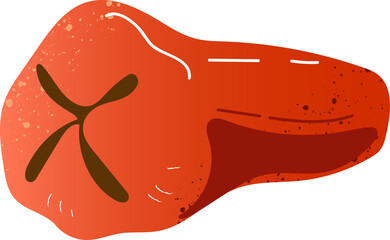 Piece roze apple fresh fruit © aprint22com