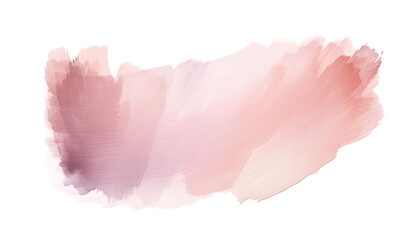 Abstract pale pastel watercolor paint brush stroke flow texture PNG transparent background isolated graphic resource. Muted mixed pink, purple, orange color art shape design