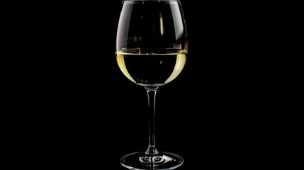 White wine in glass