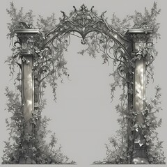 Exquisite Victorian Baroque Archway with Intricate Frame Detail for Luxury Interiors or Elegant Events