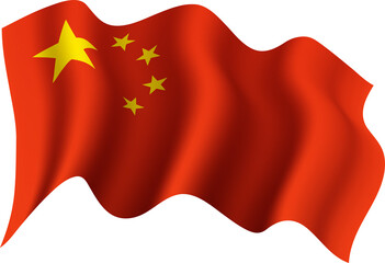 China Waving Flag 3D Realistic
