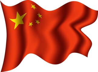 China Waving Flag 3D Realistic