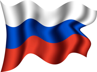 Russia Waving Flag 3D Realistic
