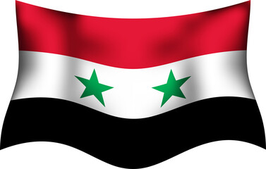 Syria Waving Flag 3D Realistic