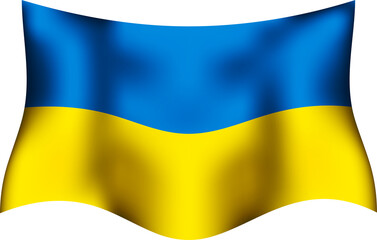 Ukraine Waving Flag 3D Realistic