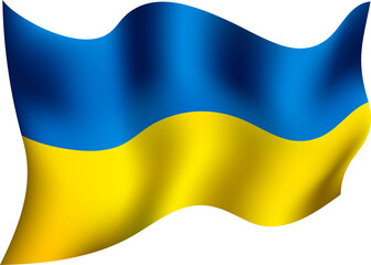 Ukraine Waving Flag 3D Realistic