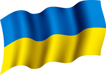 Ukraine Waving Flag 3D Realistic