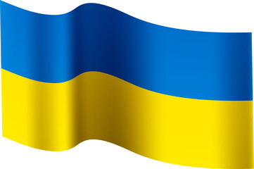 Ukraine Waving Flag 3D Realistic