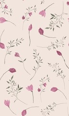 Seamless Pattern with roses