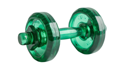 Green classic dumbbells