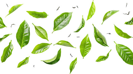 Green tea leaves 