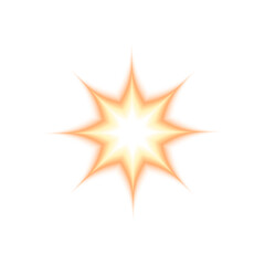 Star sparkle shape in soft blurry style isolated on white background. Trendy y2k sticker with trendy gradient aura effect. Bling, twinkle or firework icon. Vector illustration.