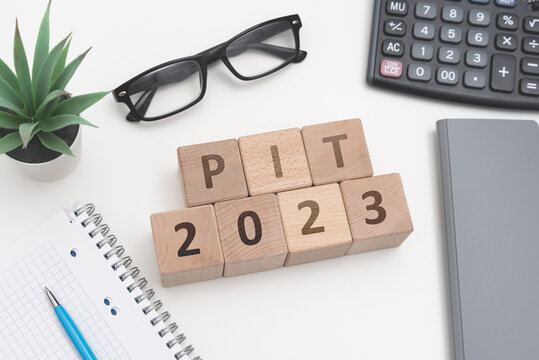 A wooden block with the word PIT 2023