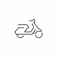 scooter bike moped vehicle icon