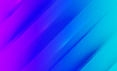 Wave Gradient Template Design with Vector Background Lines
