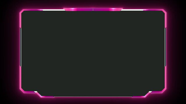 Retro Purple Frame Overlay for Screen