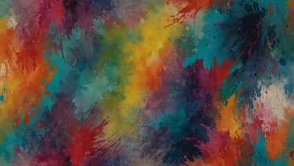 Contemporary wallpaper featuring an abstract, multicolored painting design Generative AI
