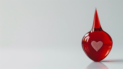 Fototapeta premium World Blood Donor Day. A little drop of blood with Red cross symbol.