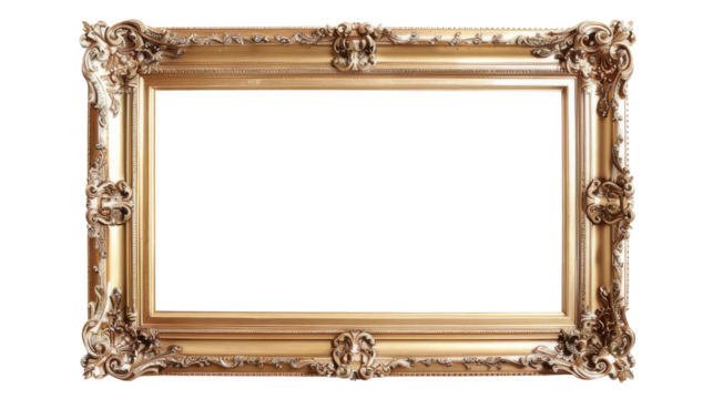 An antique frame that is suitable for placing historical photos or classic paintings.