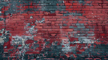 Red brick wall,on white background