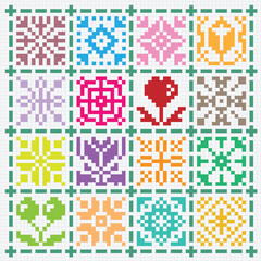 Geometric Embroidery Set