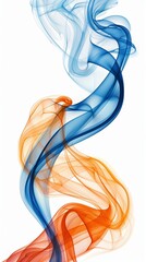 Fototapeta premium Fluid Motion of Blue and Red Curves in Modern Abstraction