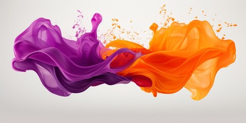 Vibrant abstract paint splash - obrazy, fototapety, plakaty
