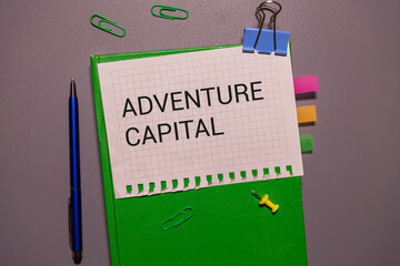 text Adventure Capital on white paper