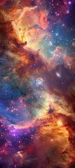 Radiant Cosmos A Burst of Color in the Galaxy