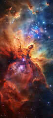 Radiant Cosmos A Burst of Color in the Galaxy