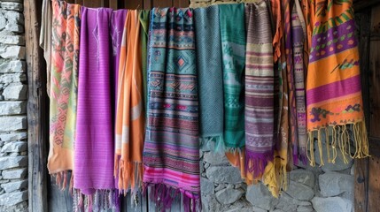 Blankets Hung Out to Dry