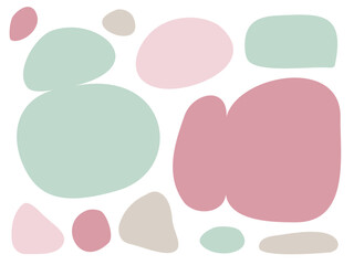 hochauflösende, moderne, handgezeichnete, organische Formen, die als Hintergründe für kreative Designideen verwendet werden können  © visualaddiction