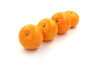 oranges isolated on white background
